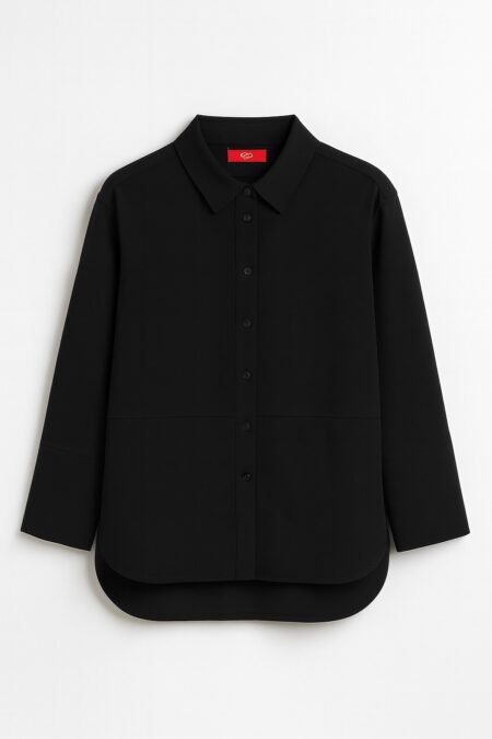 Basic Shirt Top - Black