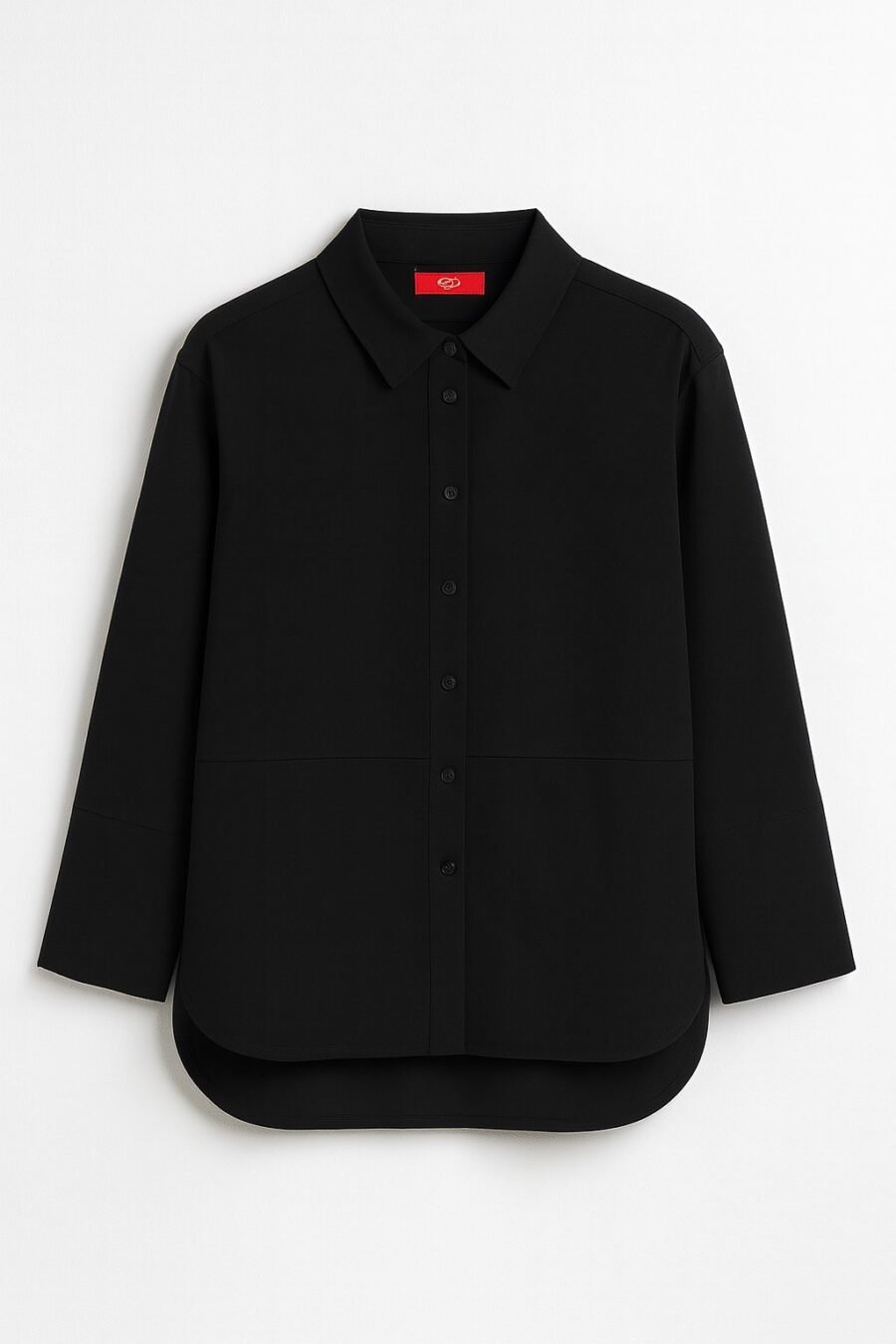 Basic Shirt Top - Black
