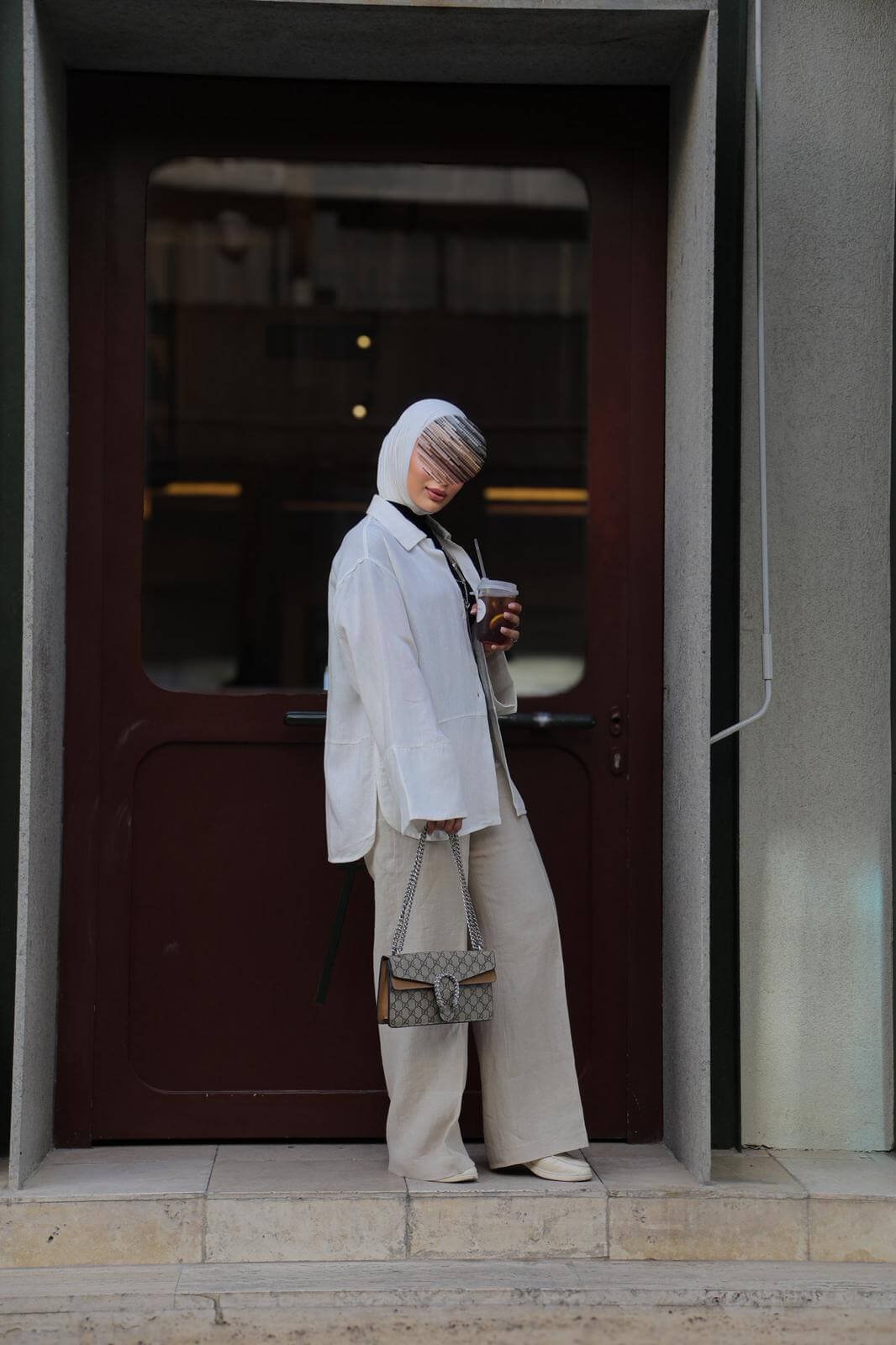 Basic Shirt Top - White - Image 2