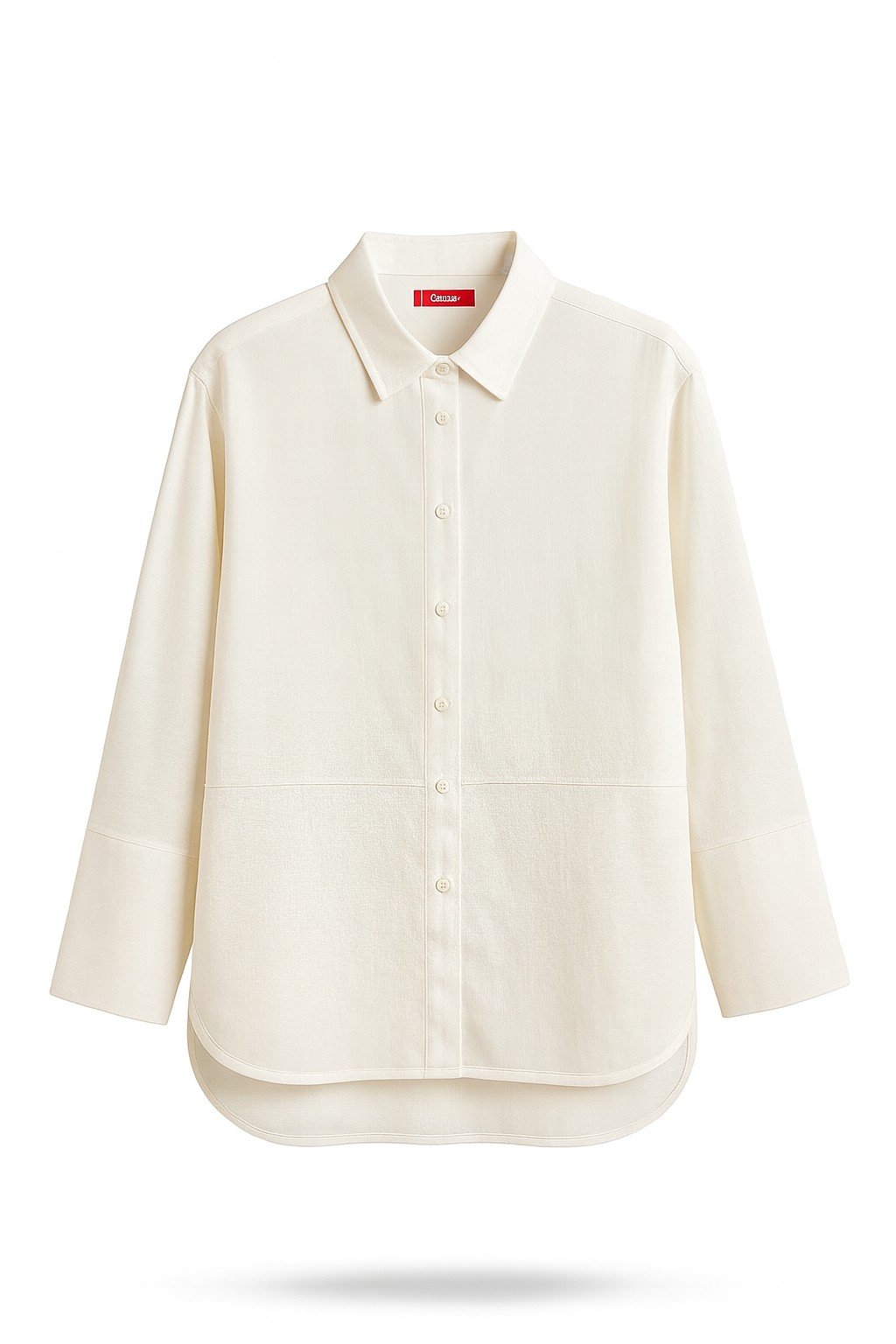 Basic Shirt Top - White - Image 6