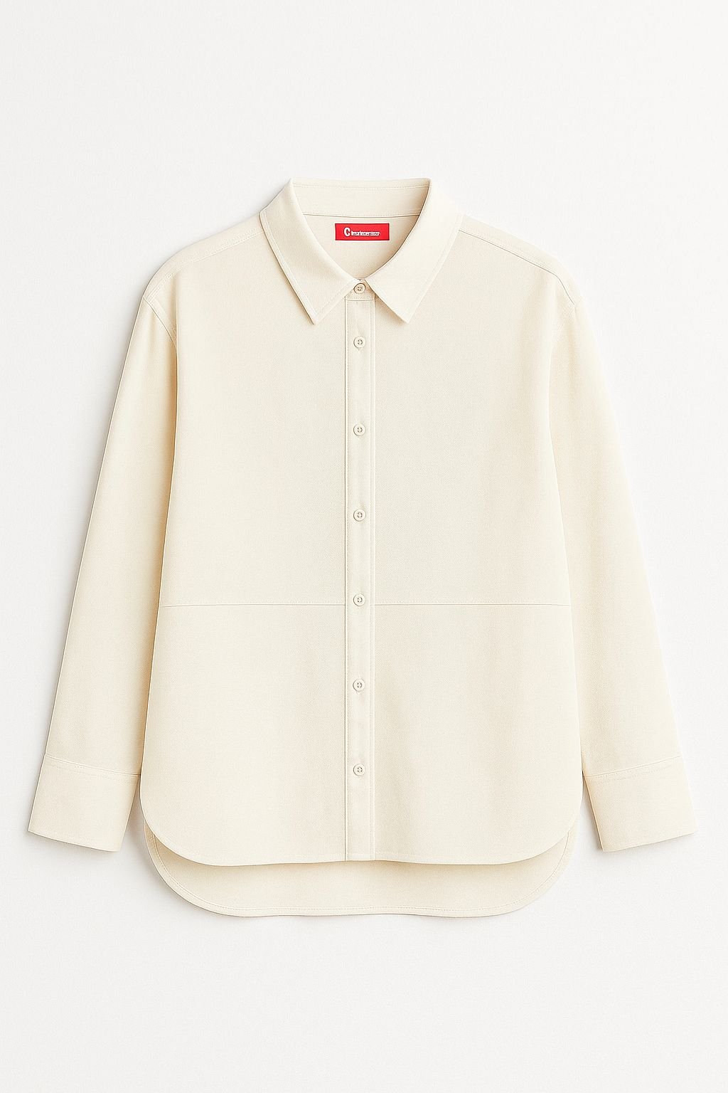 Basic Shirt Top - White - Image 6